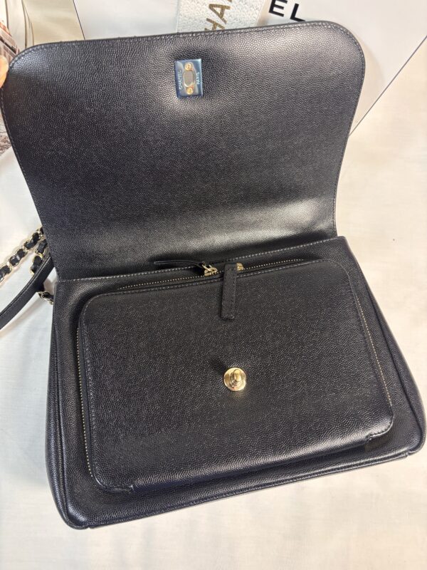 Chanel Business Affinity Black Caviar Gold Hardware - Image 9