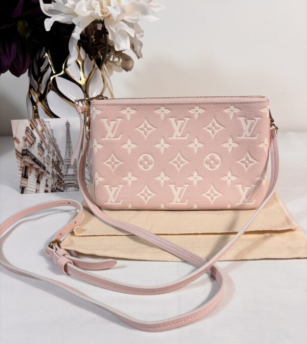 Louis Vuitton Double Zip Empreinte Rose