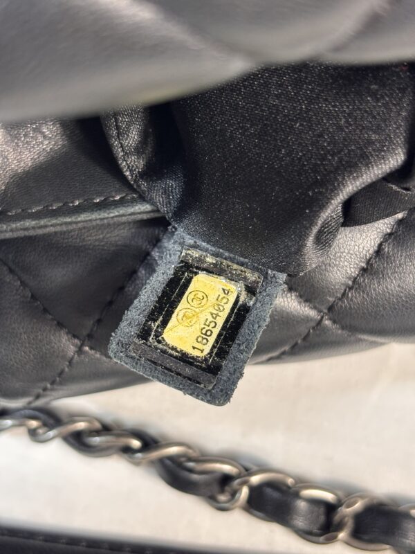 Chanel SMOO Quilted Flap Black Lambskin - Image 10