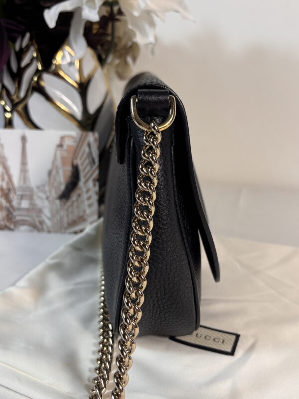 Gucci Soho Flap Black Crossbody - Image 3