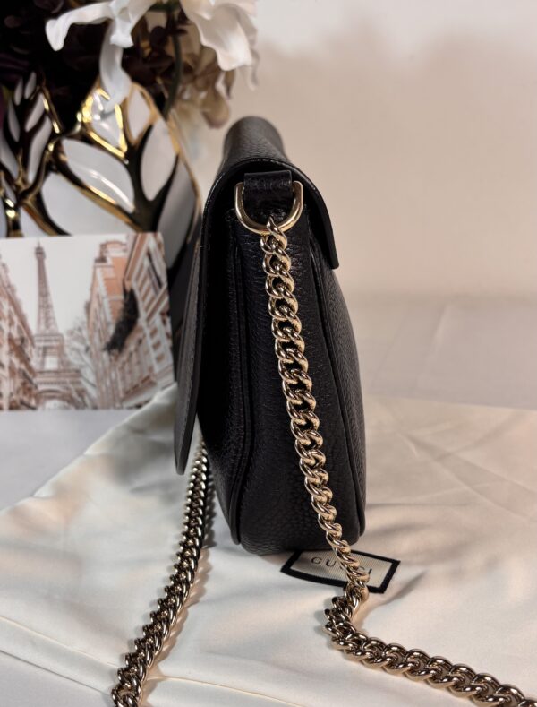 Gucci Soho Flap Black Crossbody - Image 4