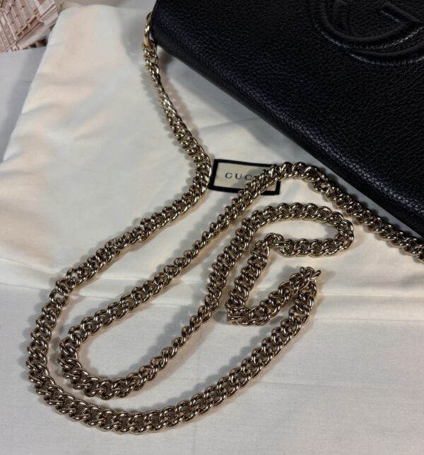 Gucci Soho Flap Black Crossbody - Image 6
