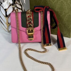 Gucci Sylvie Mini Chain Bag Pink