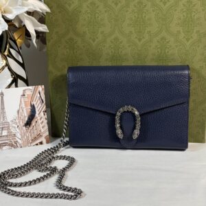 Gucci Dionysus Mini Woc Blue Leather