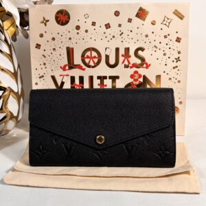 Louis Vuitton Sarah Wallet Empreinte Noir