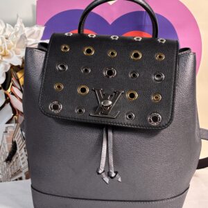 Louis Vuitton Lockme Backpack Eyelet Gray