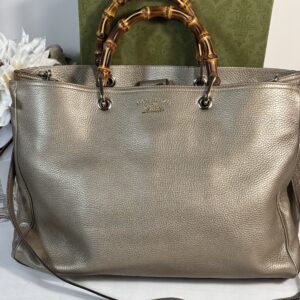 Gucci Bamboo Shopper Tote Gold