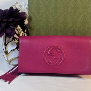 Gucci Soho Clutch Pink