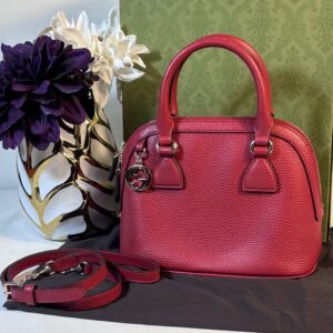 Gucci Small Charm Dome Red Crossbody