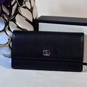 Gucci Black Marmont Long Wallet