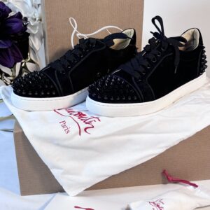 Christian Louboutin Louis Junior Spikes Black