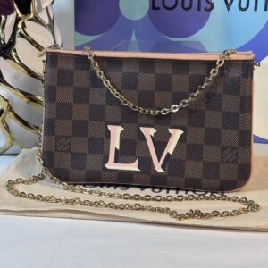 Louis Vuitton Ebene Double Zip Pochette