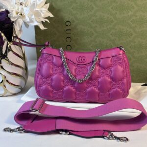 Gucci Small Gg Matelasse Hot Pink