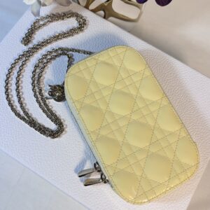 Christian Dior Lady Dior Patent Call’in Phone Holder