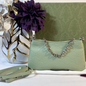 Gucci GG Small Emblem Mint Green Shoulder Bag