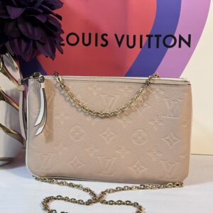 Louis Vuitton Double Zip Empreinte Beige