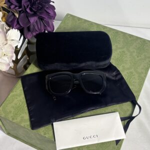 Gucci Black Cat Double G Sunglasses