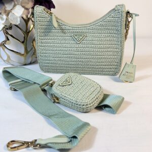 Prada 2005 ReEdition Raffia Mint Green