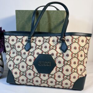 Gucci Centennial Flower Canvas Tote