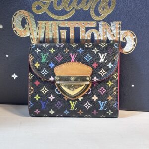 Louis Vuitton Black Multicolor Koala Wallet