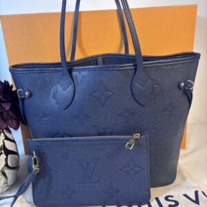 Louis Vuitton Neverfull Mm Empreinte Navy