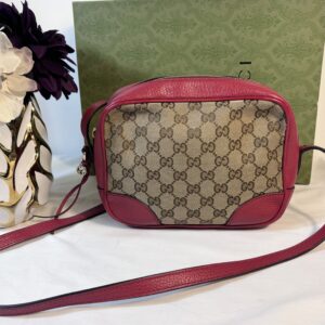 Gucci Bree Red Camera Bag Crossbody