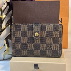 Louis Vuitton Ebene Kisslock Wallet