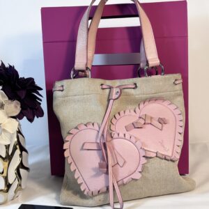 YSL Flower Canvas Tote