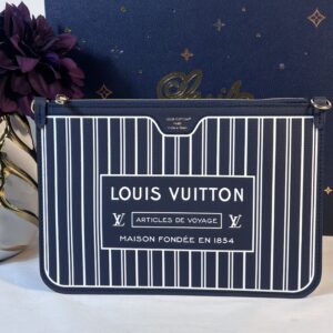 Louis Vuitton Neverfull Mm Inside Out Navy Pochette