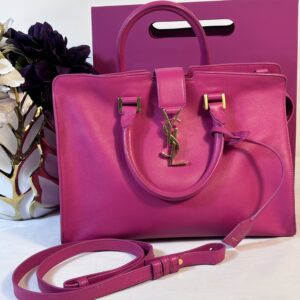 YSL Pink Cabas 2 Way Tote