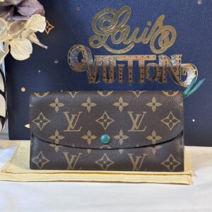 Louis Vuitton Monogram Teal Emilie Wallet