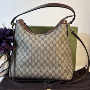 Gucci Supreme Linea Hobo Brown