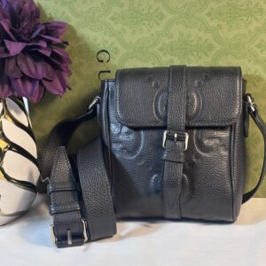 Gucci Jumbo GG Embossed Small Messenger Bag