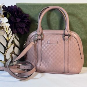 Gucci Microguccissima Pink Dome Crossbody