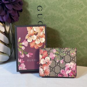 Gucci Monogram Blooms Card Case