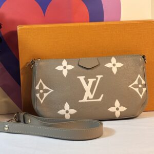 Louis Vuitton Large Khaki Bicolor Pochette
