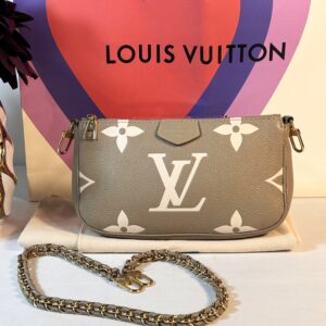Louis Vuitton Small Khaki Bicolor Pochette