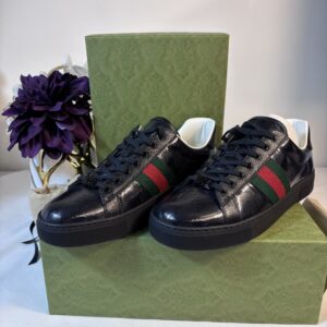 New Gucci Black Ace Sneakers