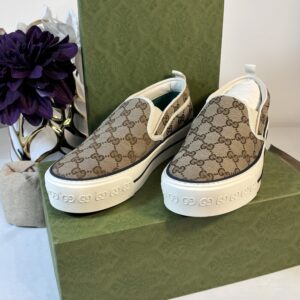 New Gucci Tennis Slip Ons