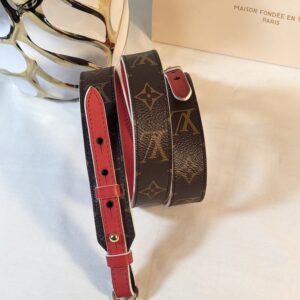 Louis Vuitton Adjustable Bandouliere Strap Red