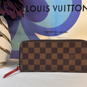 Louis Vuitton Clemence Wallet Ebene Cherry