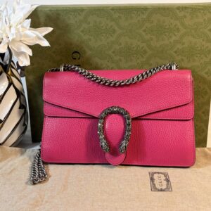 Gucci Pink Leather Dionysus