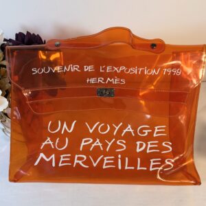 Hermes Vinyl Souvenir De L’Exposition Kelly Bag