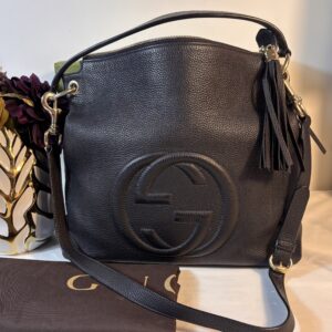 Gucci Large Soho Hobo Convertible Black